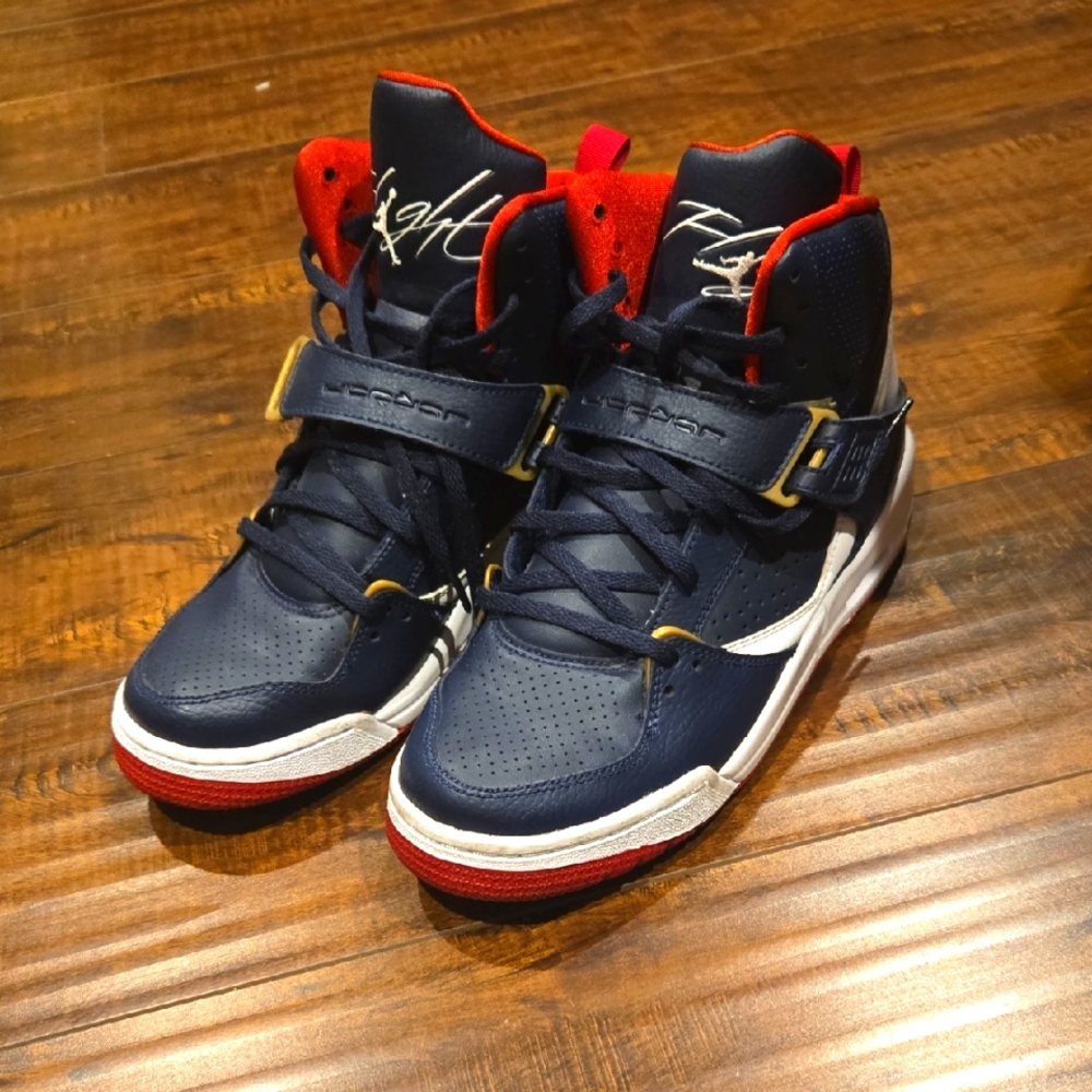 NIKE AIR JORDAN FLIGHT 45 HIGH (GS) BLUE-RED